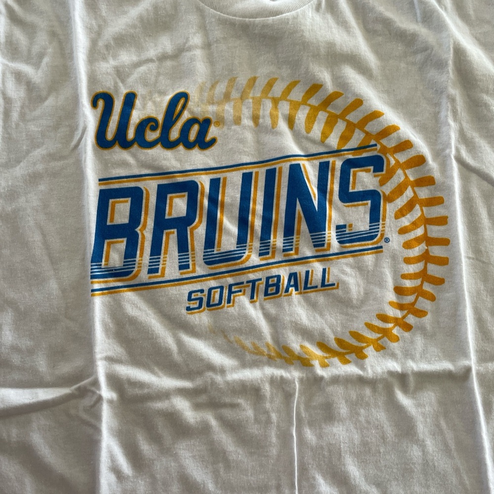 UCLA Bruins Softball White T-Shirt - NWOT - Picture 3 of 4